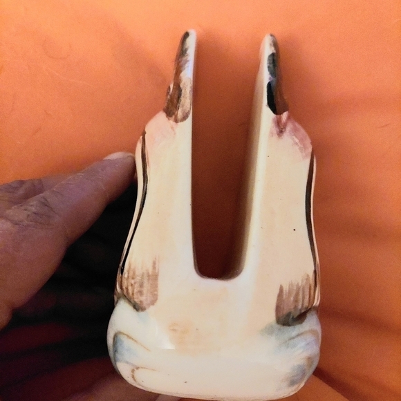 Vintage* Glazed Ceramic Swan Napkin/Envelope Holder - Picture 4 of 7